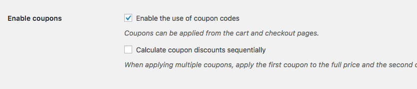 WooCommerce Coupon Not Working Due To Coupons Being Disabled