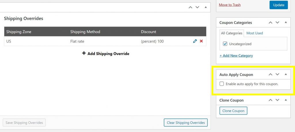 auto-apply-coupon - Advanced Coupons Click the Auto Apply Coupon button on the right side of the screen to grant free shipping automatically.