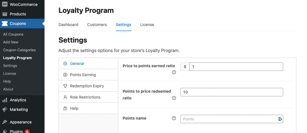 price to points earned ratio rewards program