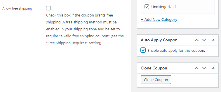 Enabling auto-apply for a coupon