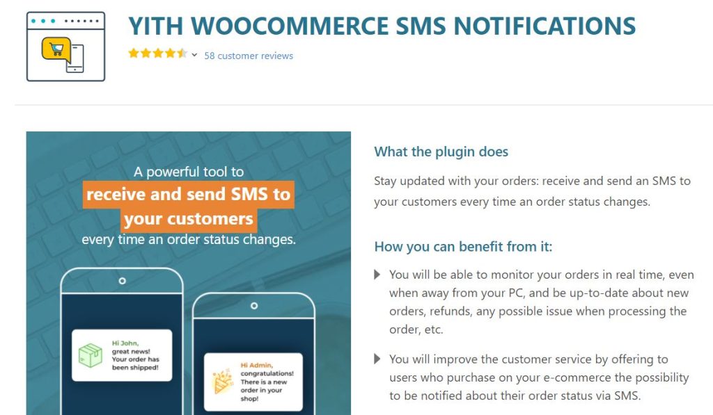 YITH WooCommerce SMS Notifications