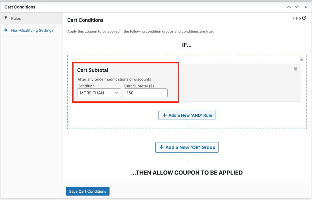 Cart subtotal 