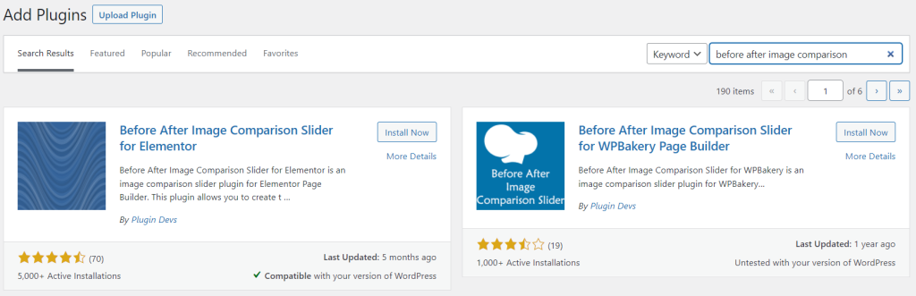 The Before After Image Comparison Slider WordPress plugin. 