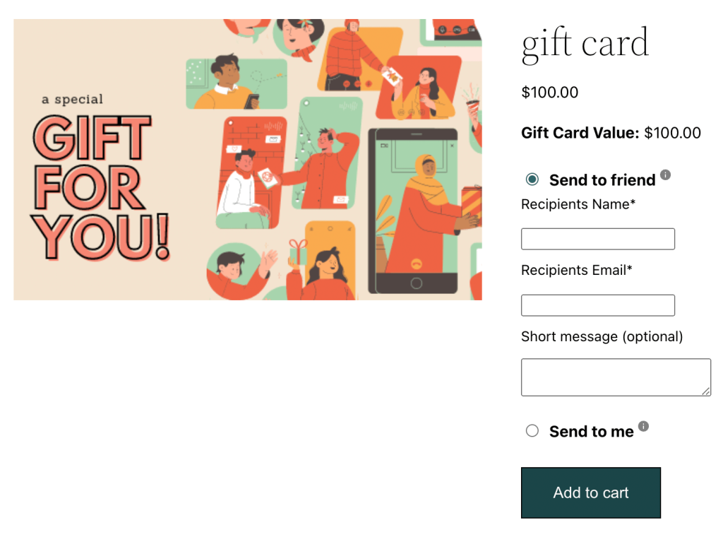 Shop gift card