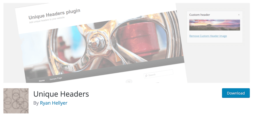 The Unique Headers WordPress plugin. 