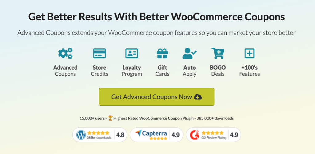 #1-rated WooCommerce coupon plugin