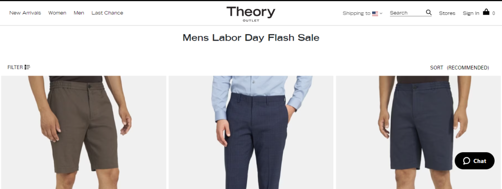 An example of a flash sale on Labor Day