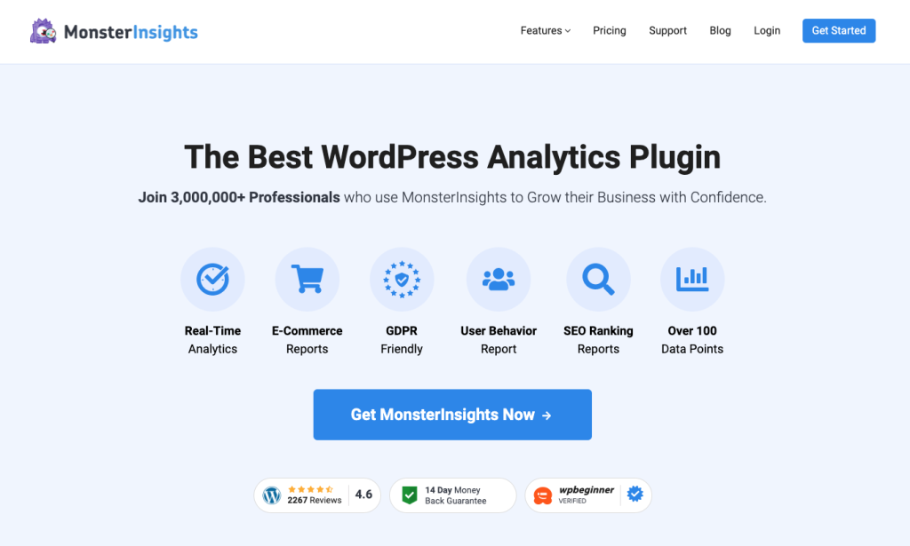MonsterInsights is a popular analytics plugin for WordPress, including WooCommerce stores. 
