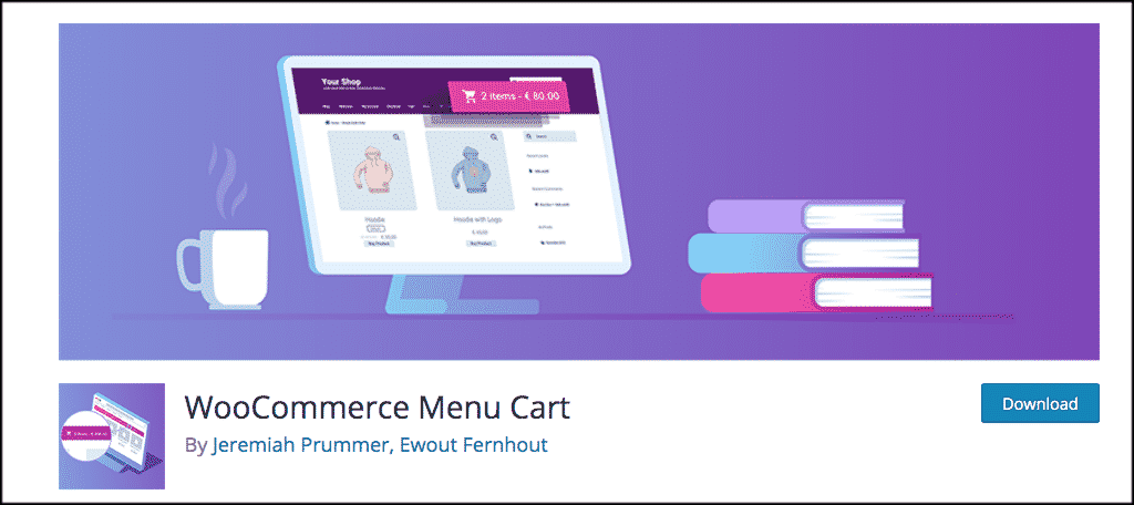 Menu cart plugin that lets you add cart icons and more