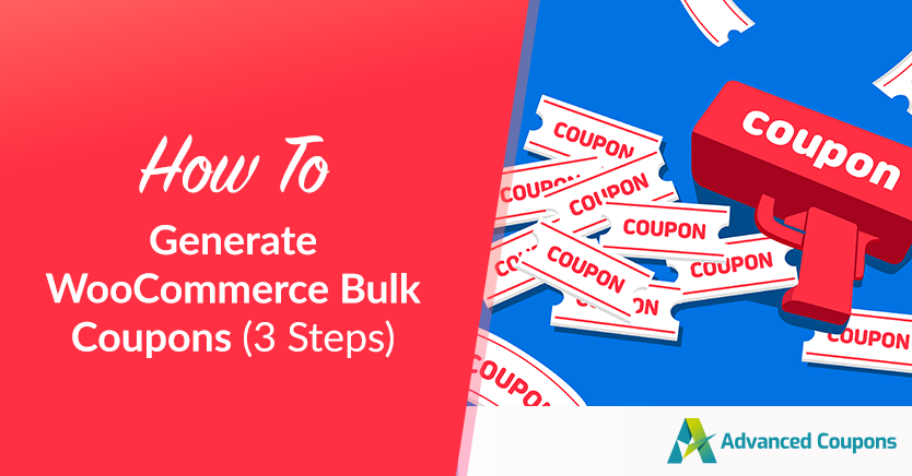 Generate WooCommerce Bulk Coupons (3 Steps)