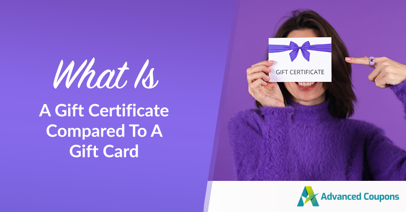 What Is A Gift Certificate (Compared To A Gift Card)