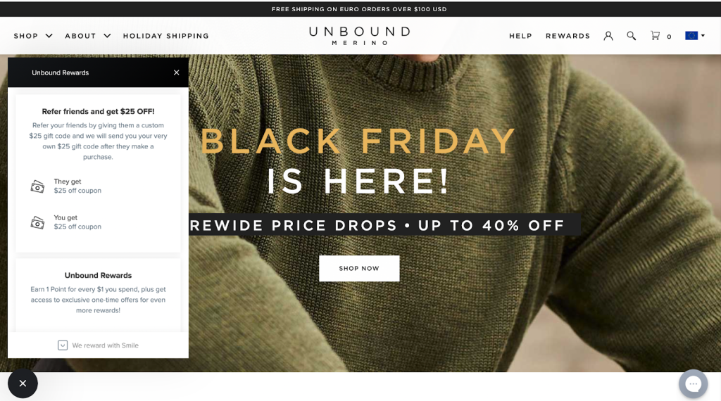 Unbound's Black Friday Loyalty Program 
