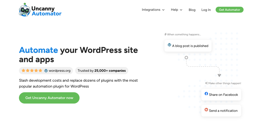 Next-gen no-code automation for WordPress