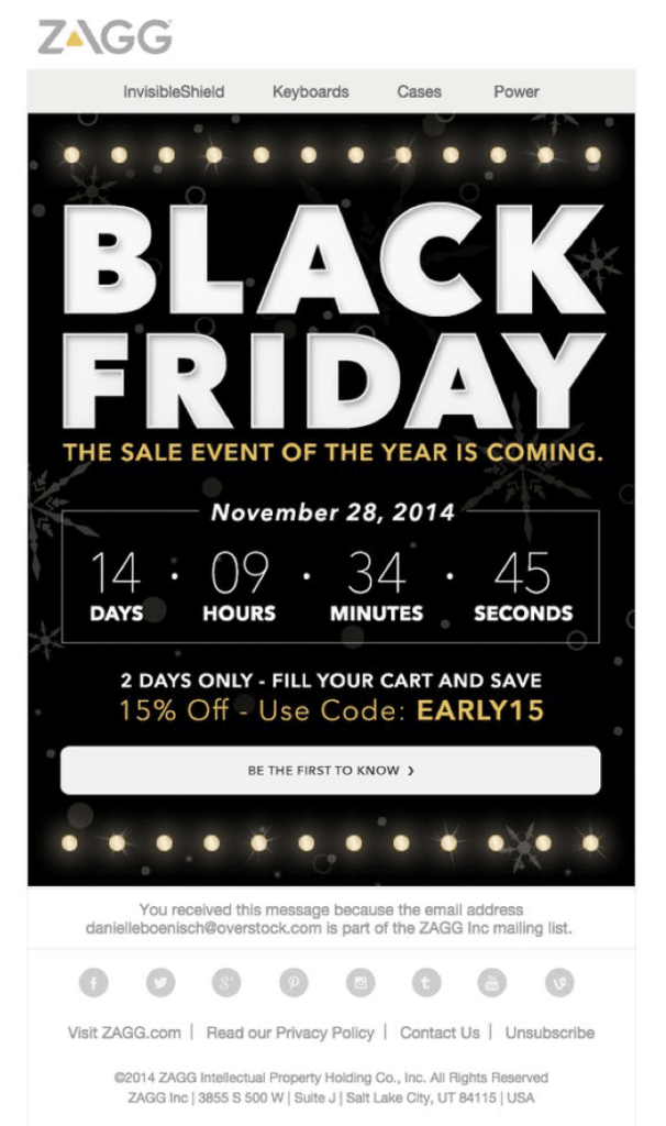 Zagg's time-limited Black Friday deal 