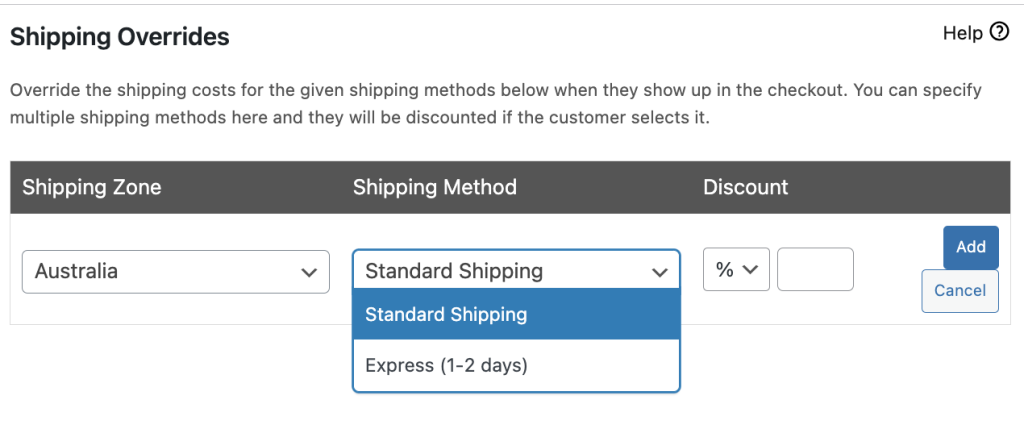 Shipping method