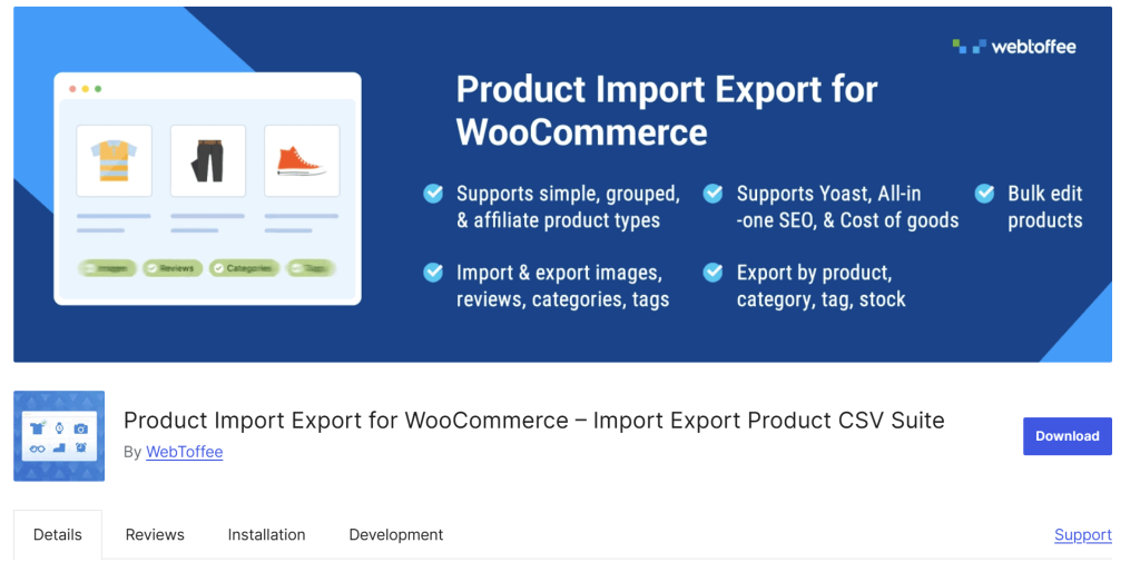 Product Import Export For WooCommerce