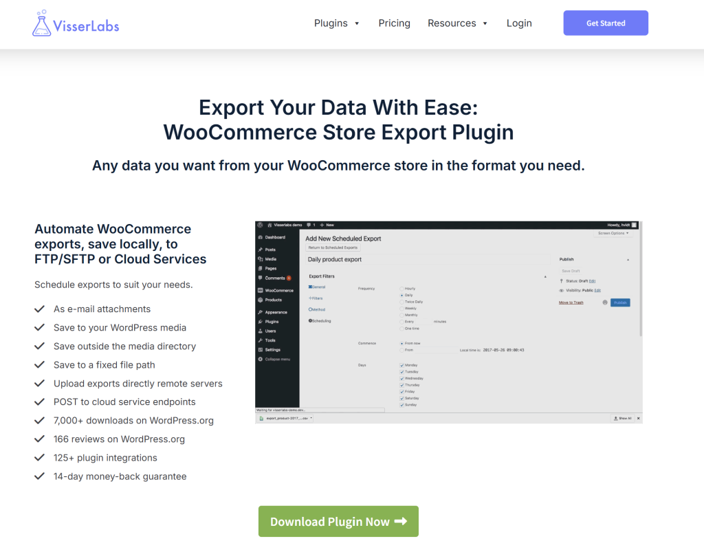 Visser Labs’ Store Exporter Deluxe product page