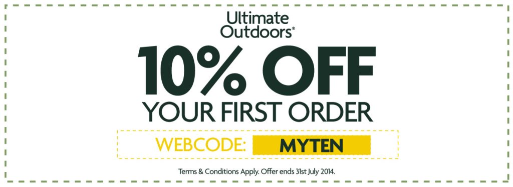 An example of a coupon from Ultimate Outdoors