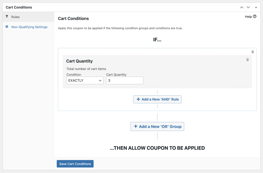 Cart Quantity cart condition 