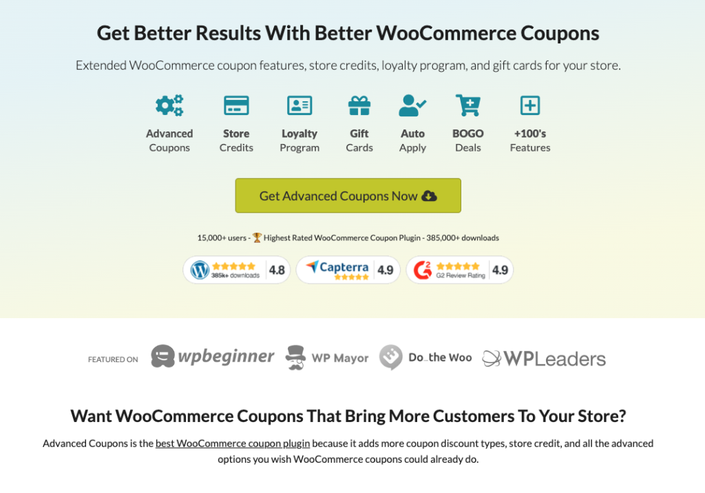 #1-rated WooCommerce coupon plugin 