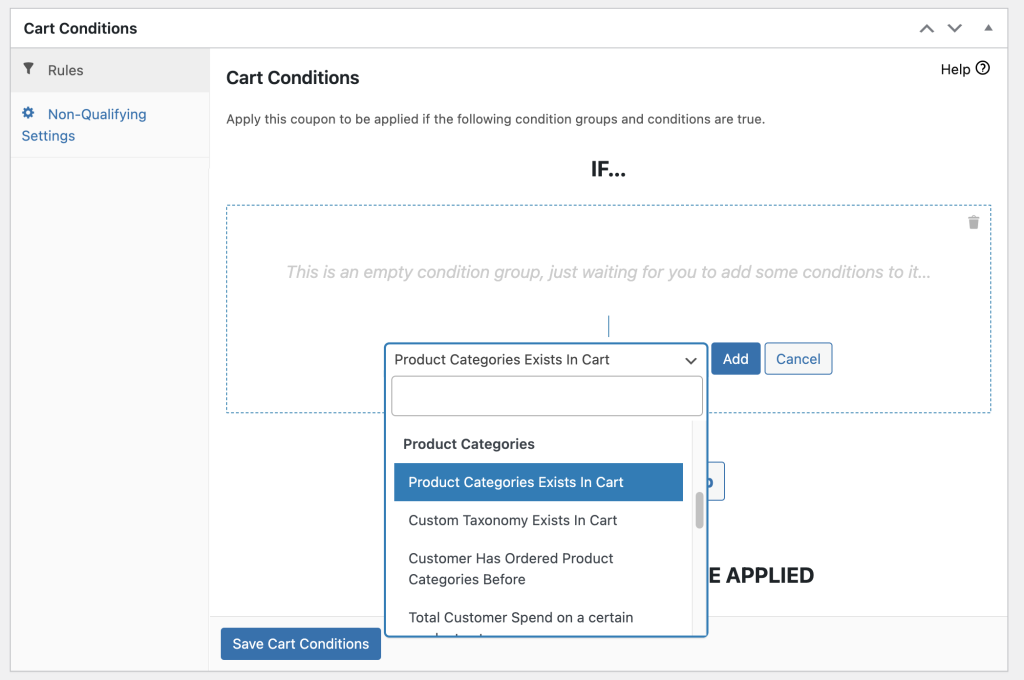 Cart condition