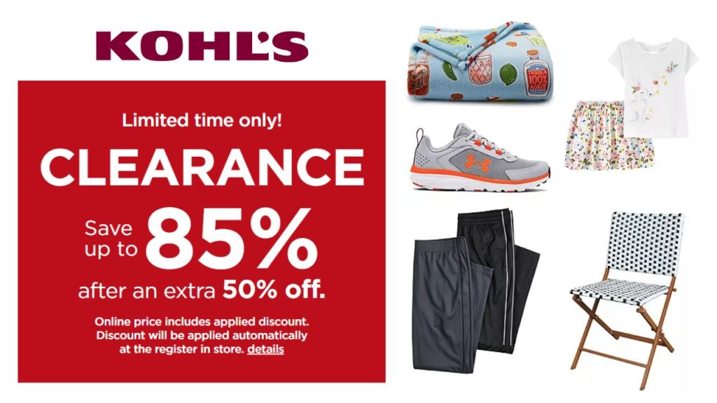 Kohl's clearance sale 