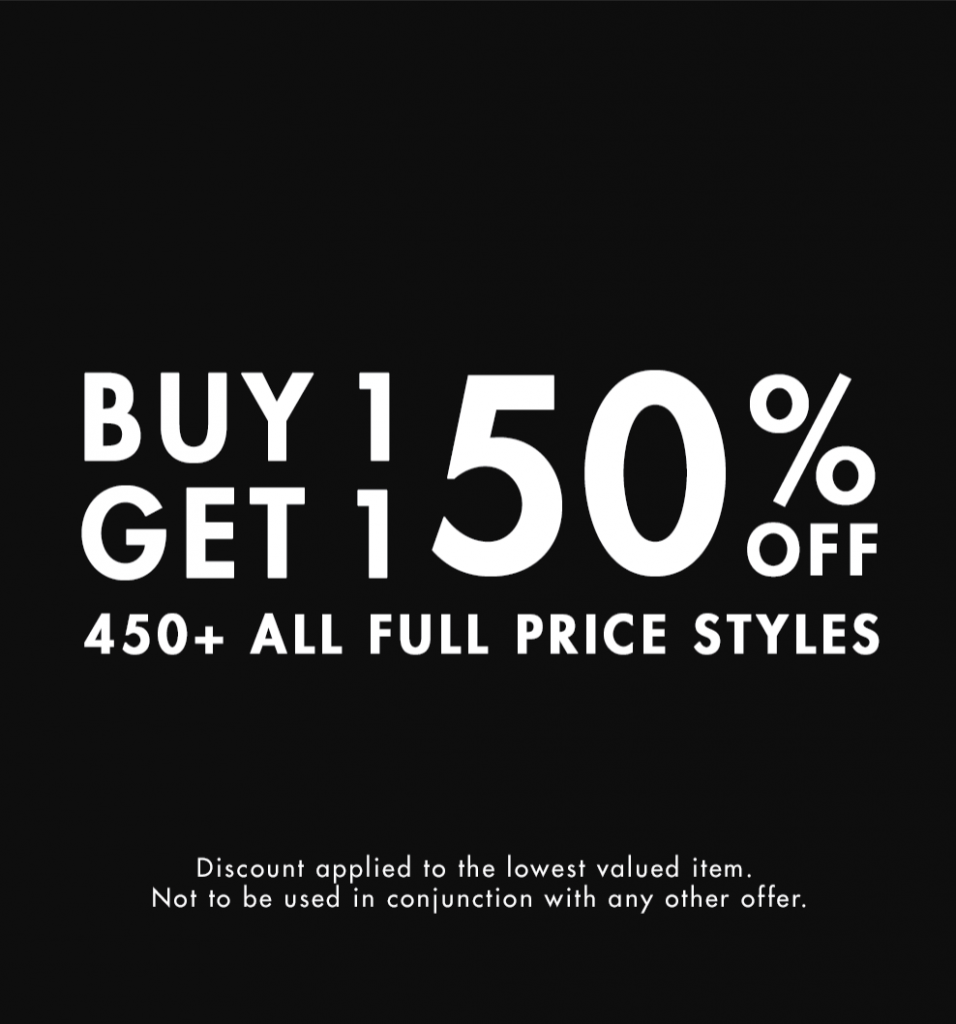 Buy 1, Get 1 50% Off example