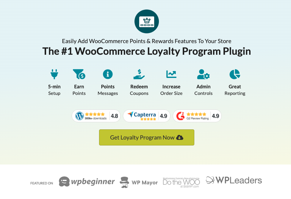 #1-rated loyalty program plugin in WooCommerce 