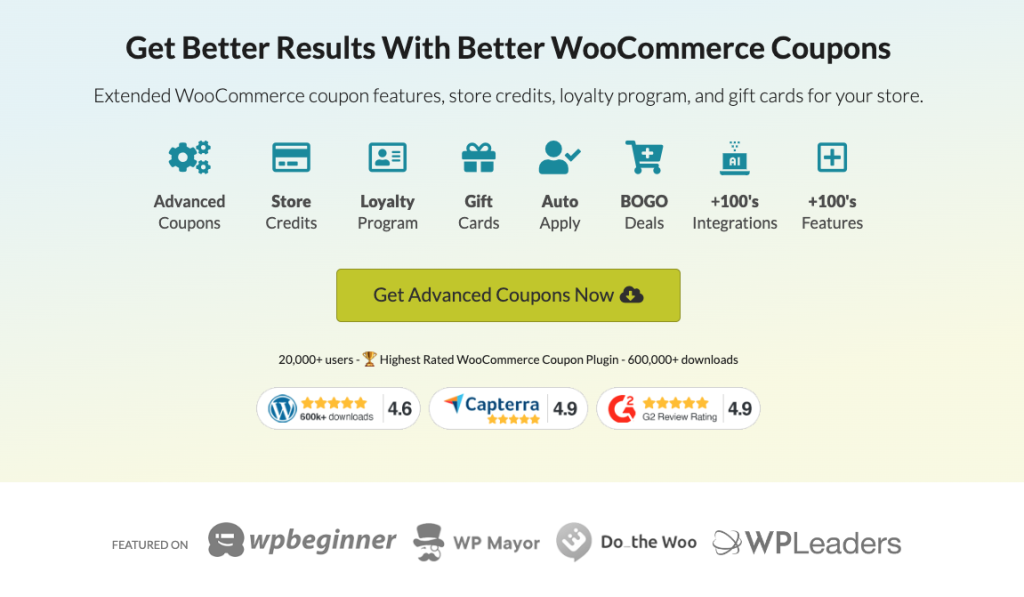 #1-rated WooCommerce coupon plugin