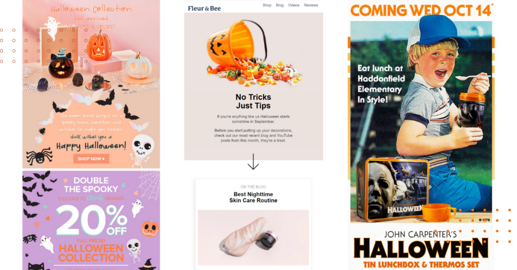 Halloween-inspired email templates 