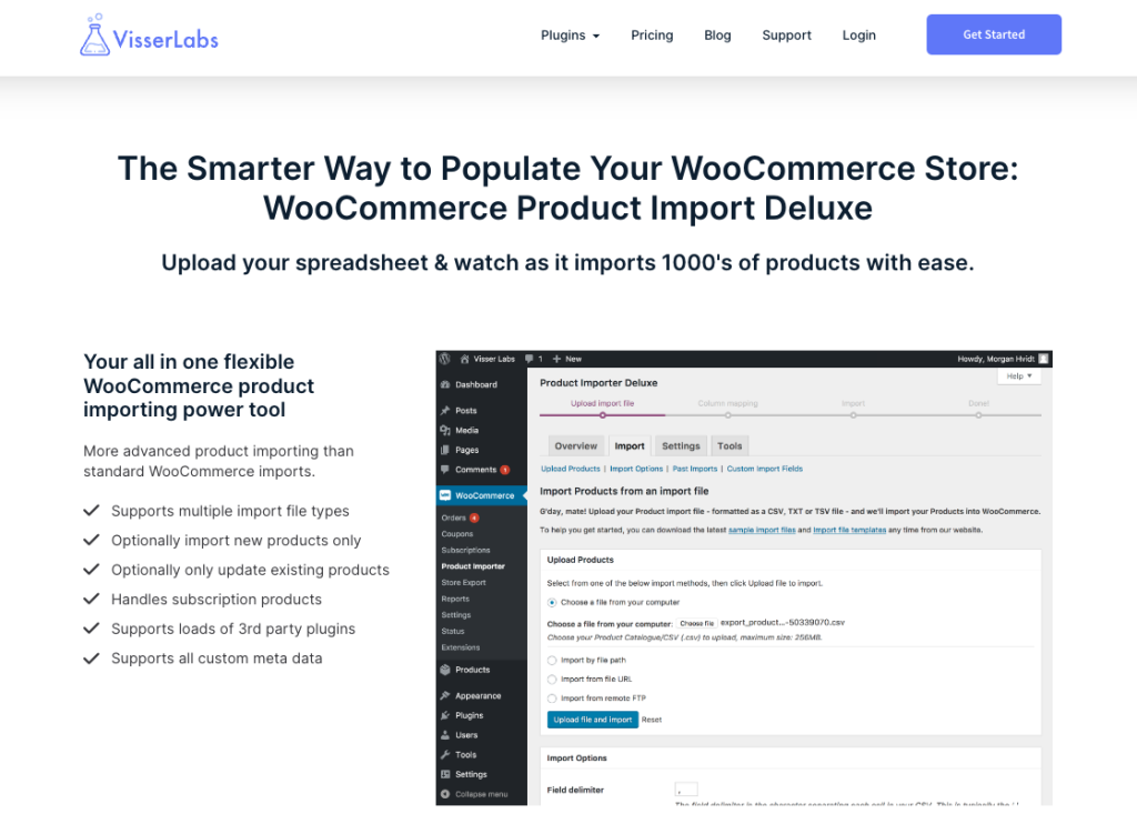 WooCommerce Product Import Deluxe