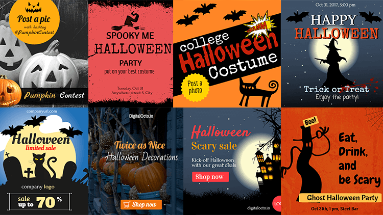 Examples of Halloween social media campaigns