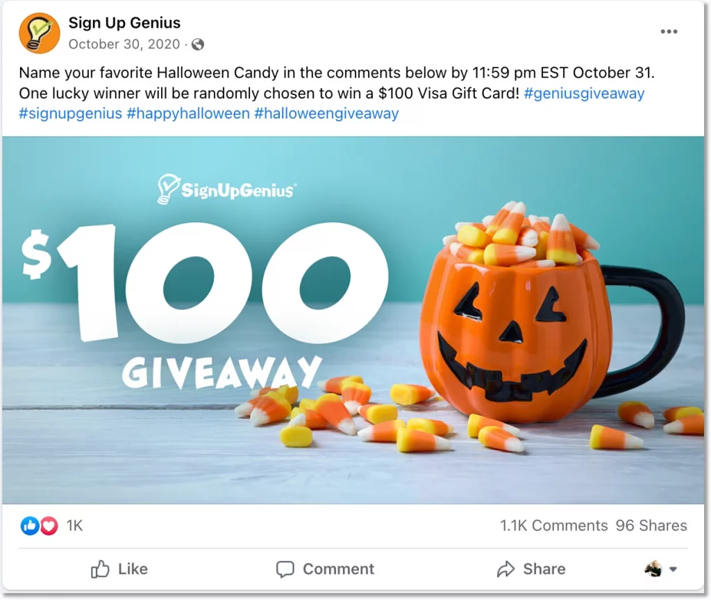 An example of a Halloween contest 