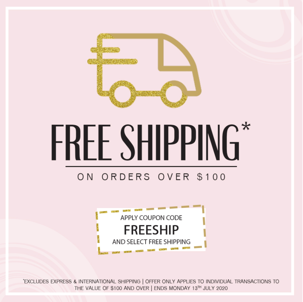 Screenshot of a sample free shipping offer 