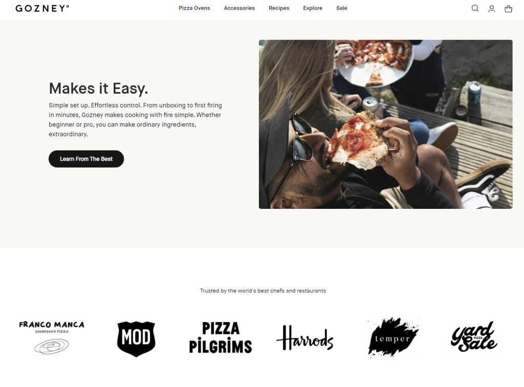 gozney-social-proof - Advanced Coupons Logos of well-known brands below, demonstrating how recognizable brand partnerships can build social proof