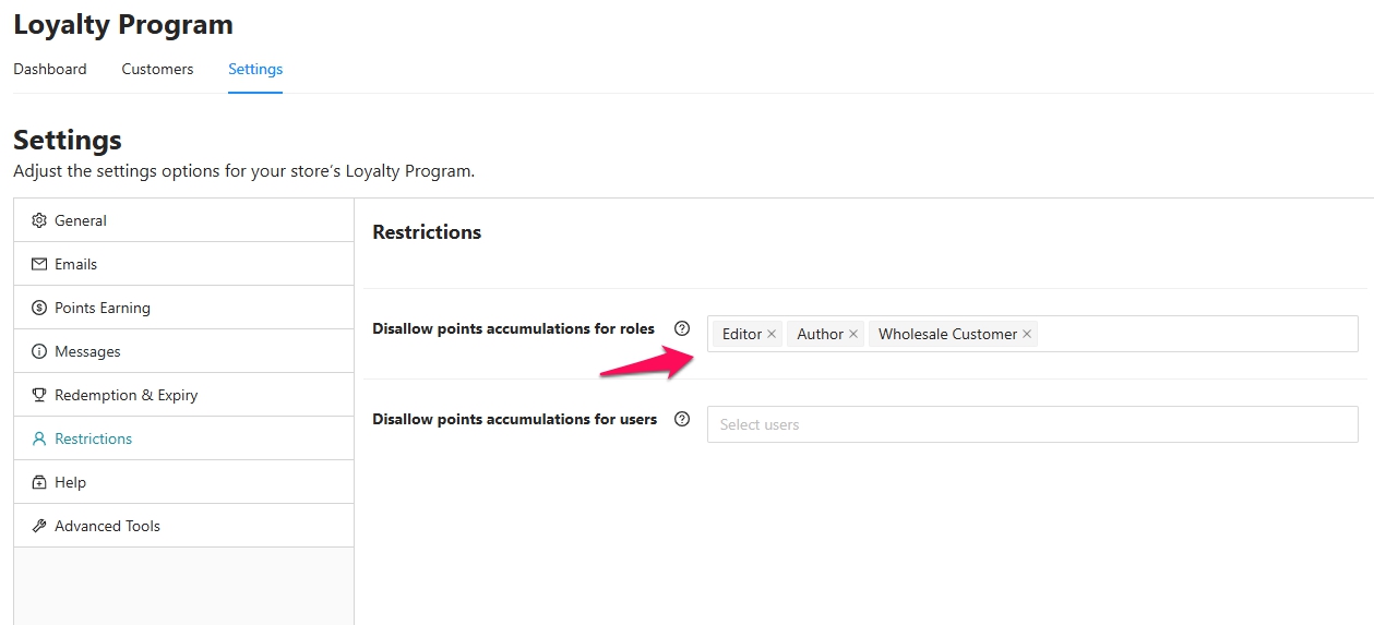 loyalty-program-restirct-role - Advanced Coupons