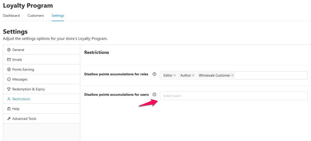 loyalty-program-restirct-users - Advanced Coupons
