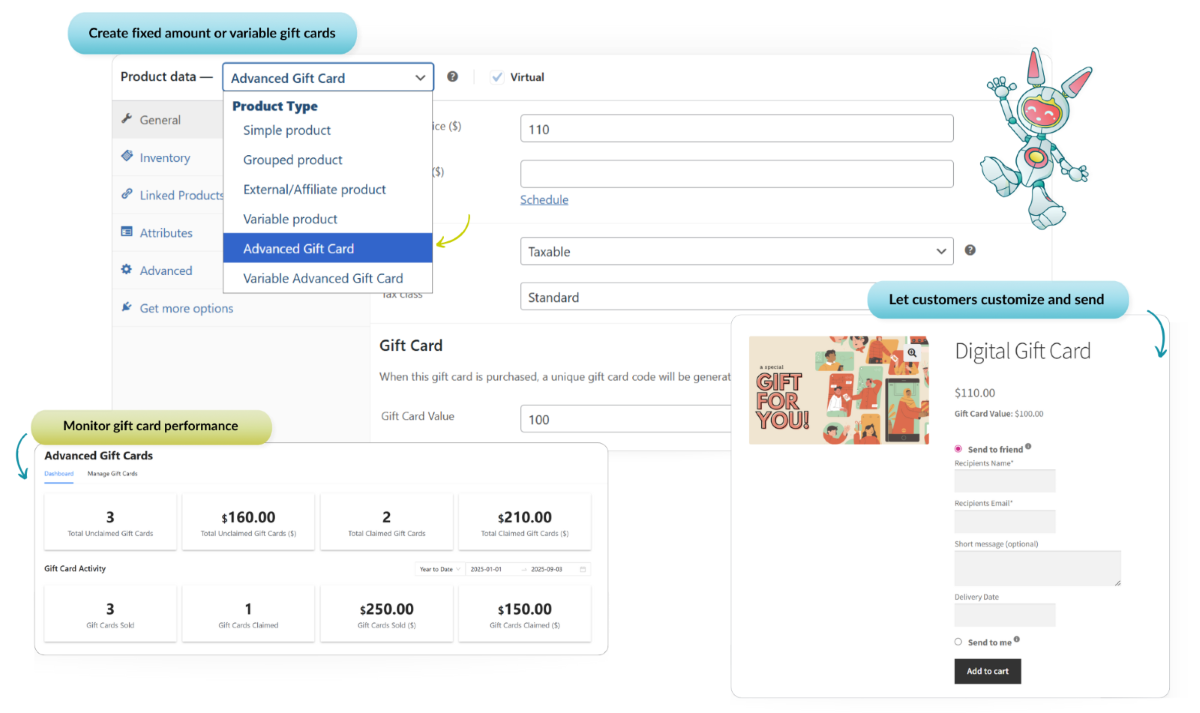 - Advanced Coupons Creating and managing WooCommerce gift cards