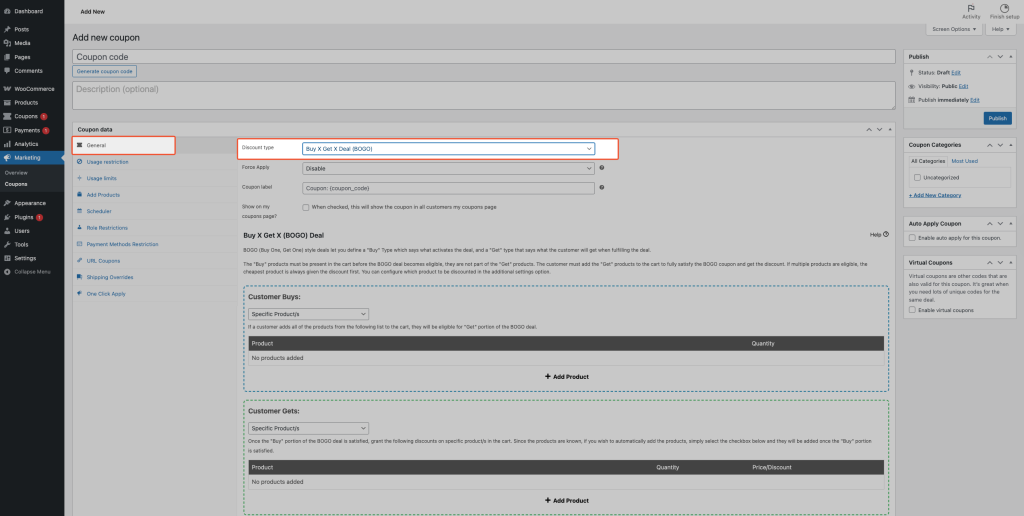 Create a Same Product BOGO - Advanced Coupons Create a Same Product BOGO