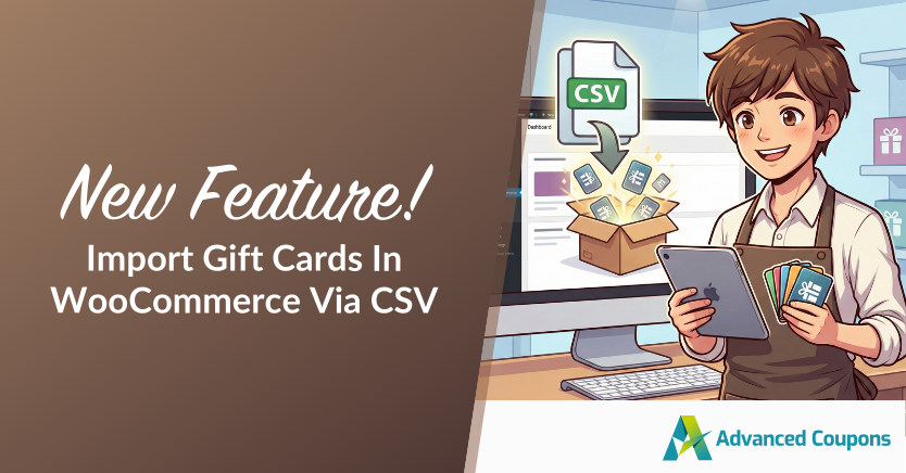 New Feature! Bulk Import Gift Cards In WooCommerce Via CSV