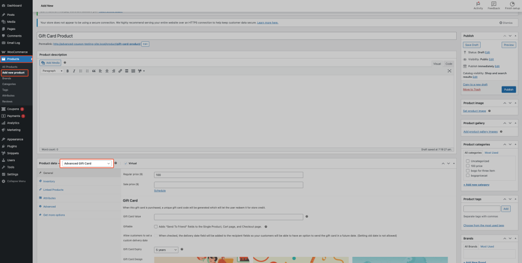 Automatic Gift Card Codes