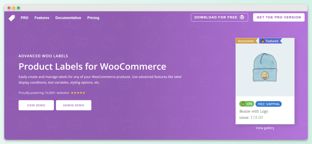 Advanced Woo Labels product labels plugin page
